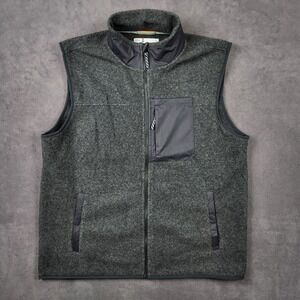 Smartwool Second Cut Fleece Vest Mens 2XL Grey Full Zip Lightweight